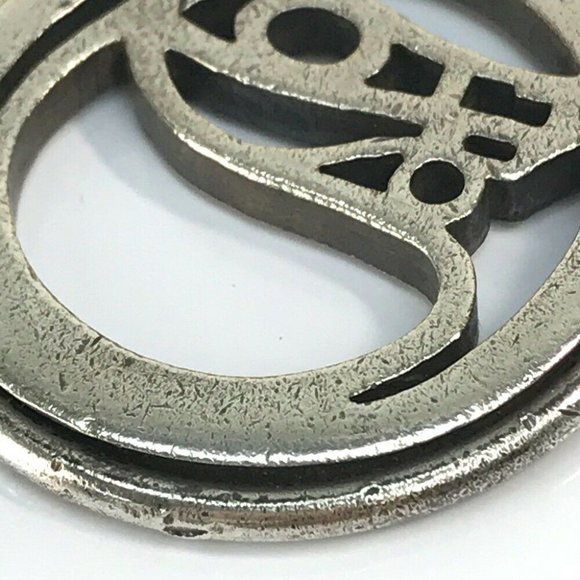 HERMES vintage Shuval horse charm Key Holder Metal Silver - Picture 2 of 7